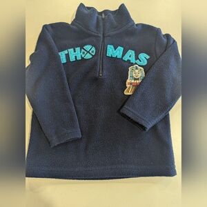 Thomas & Friends Navy Blue Kids Fleece Pullover 3T Toddler